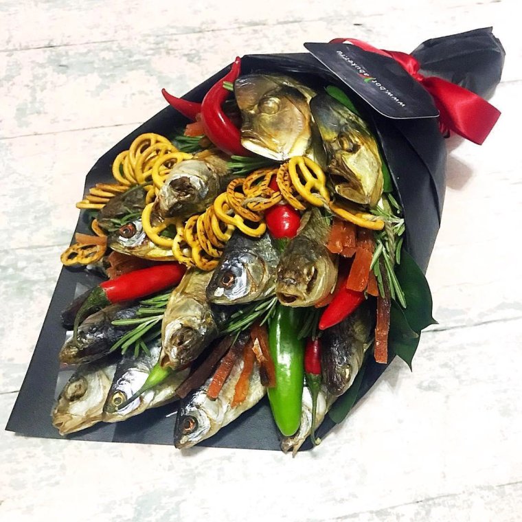 Мужской букет для рыбака