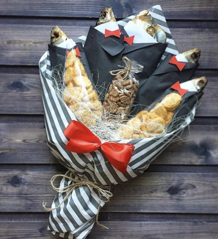 Букет из рыбы во фраке