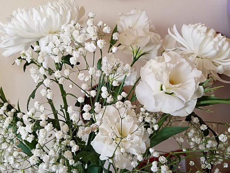 Белый букет