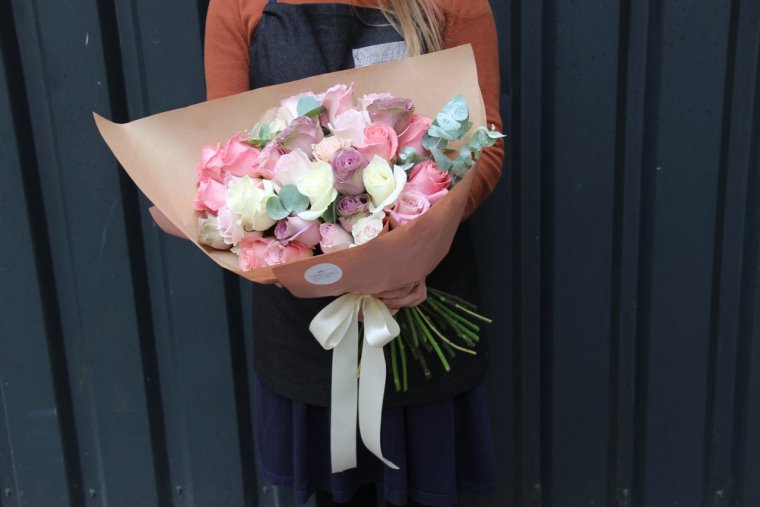 Стильная упаковка букета