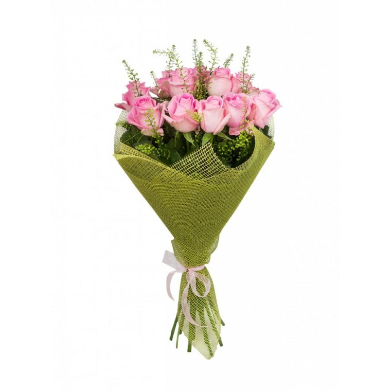 Букет в сетке