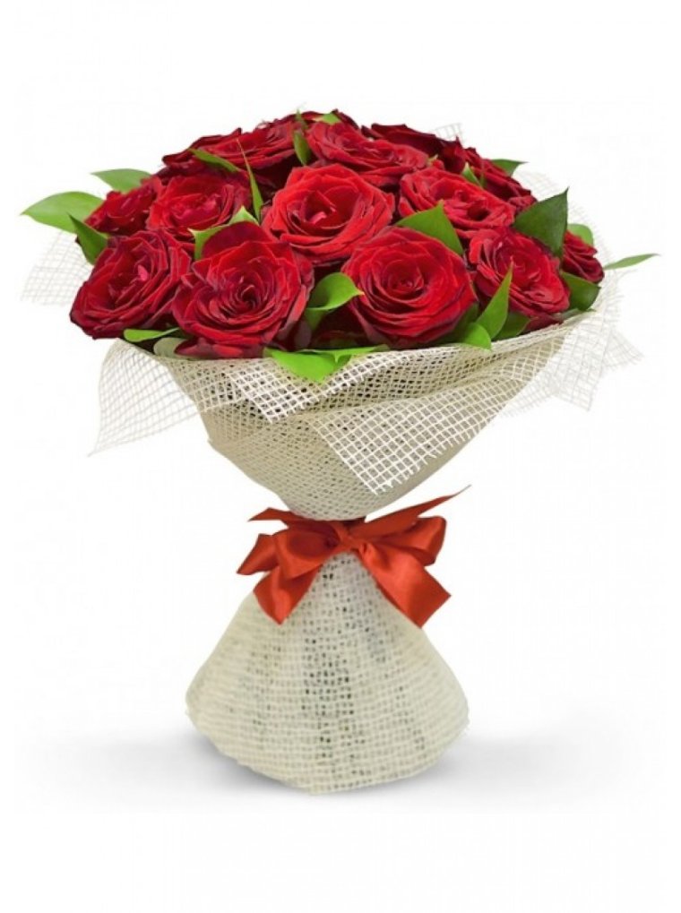 Букет в сетке