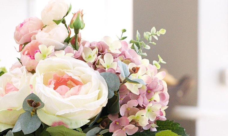 Букет "пионы и ромашки"