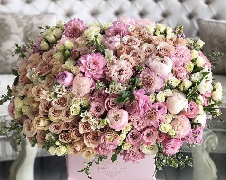 Нежно розовый букет