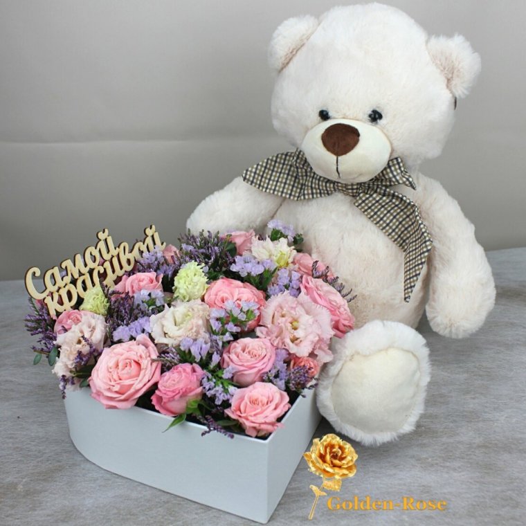 Букет "с мишкой"