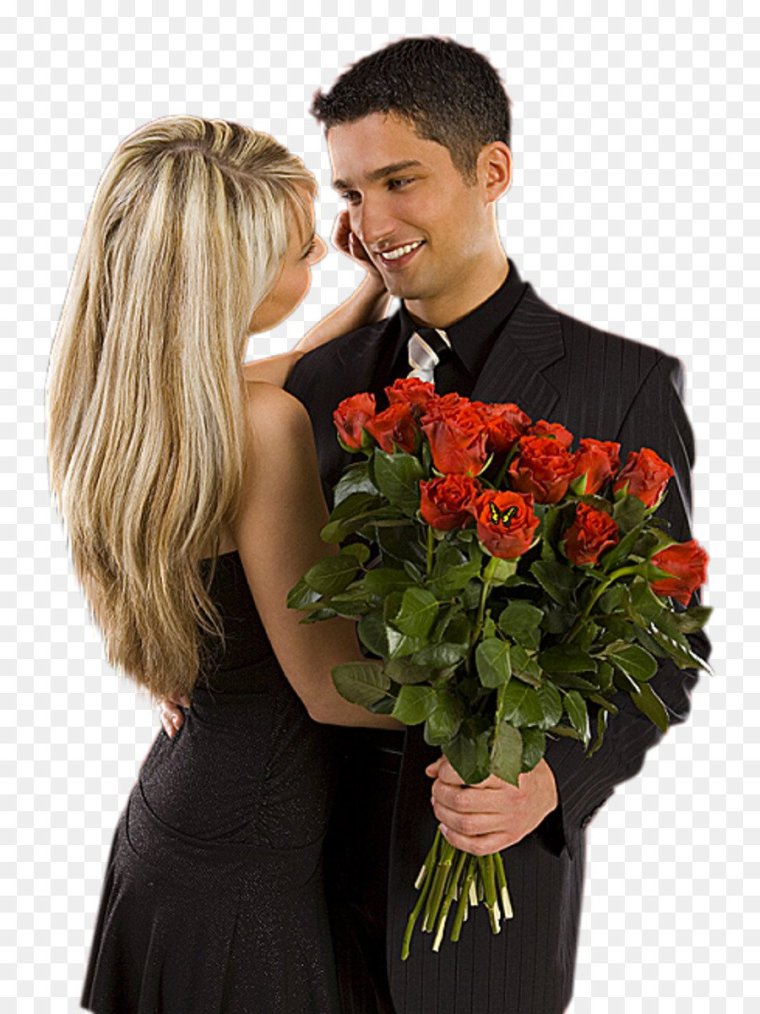 Мужчина с цветами