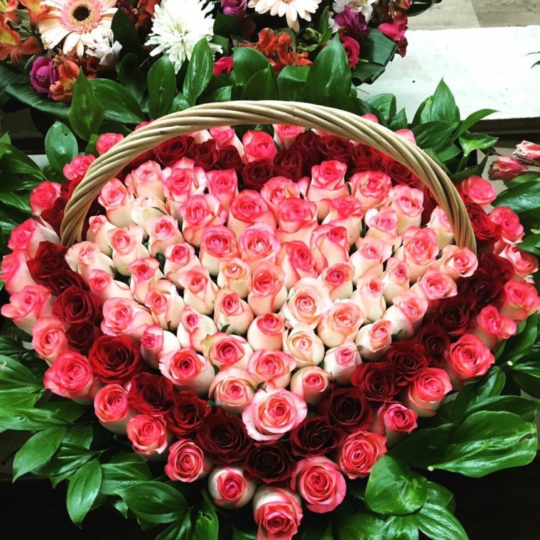 101 Роза в корзинке