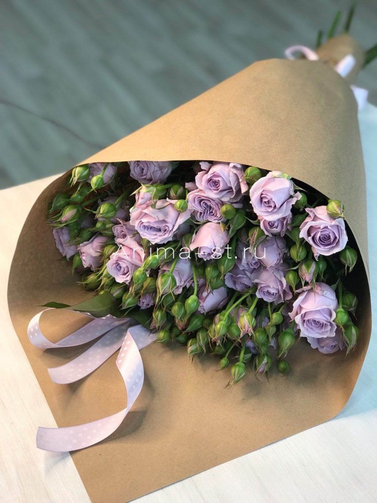 Букет в крафтовой бумаге