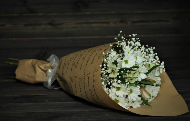 Гипсофила букет в крафте