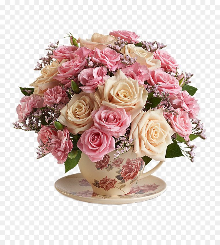 Мерцающая открытка цветы в вазе