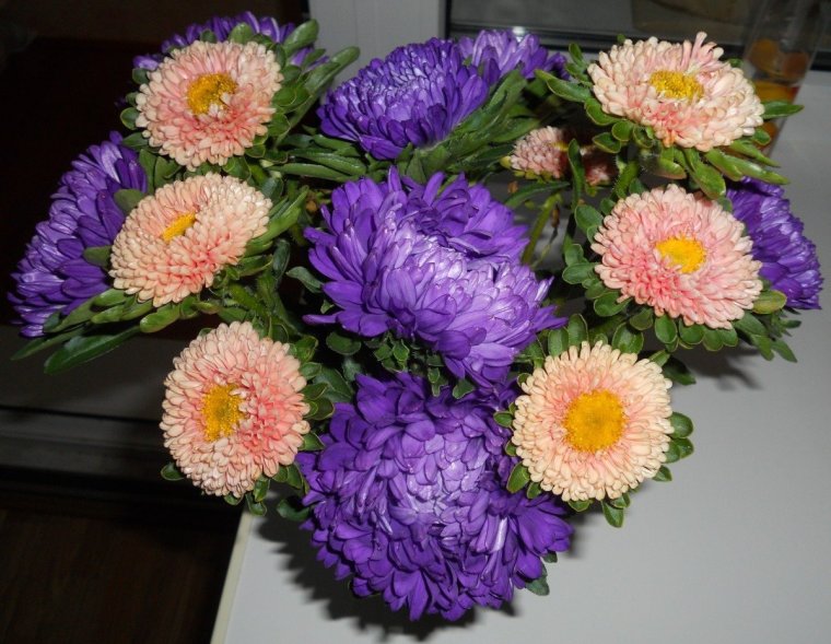 Флористика букеты из астр