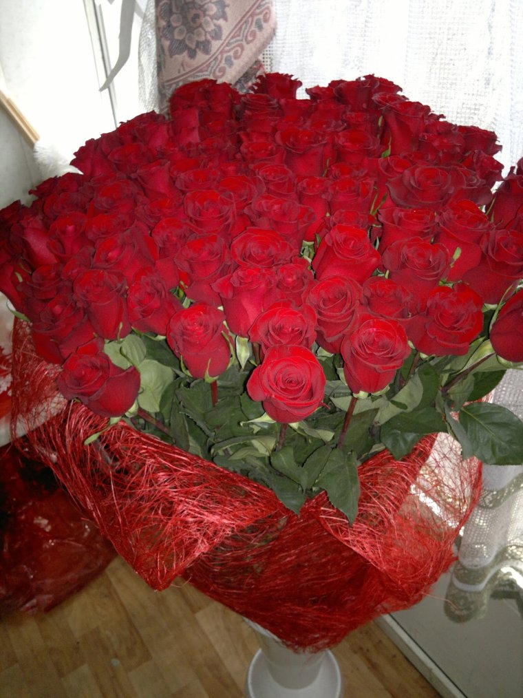 Красивый букет дома