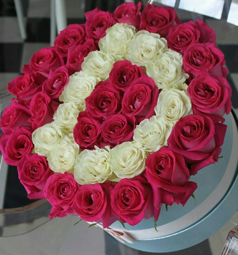 Букет с буквой а