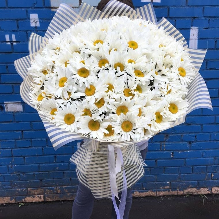 Шикарный букет ромашек