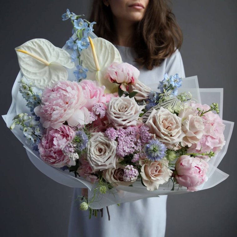 Монобукеты премиум Lacy Bird