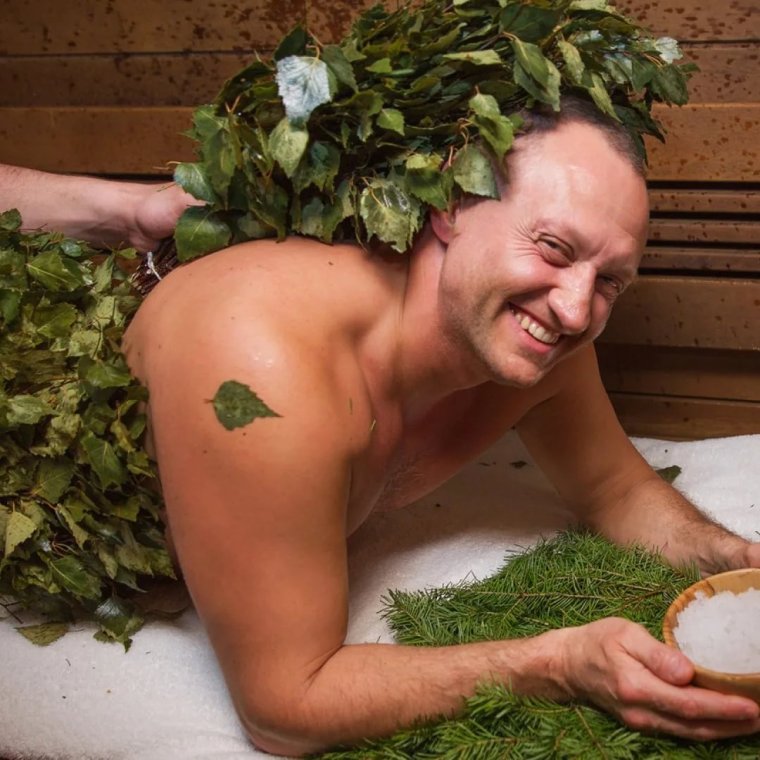 Массаж веником