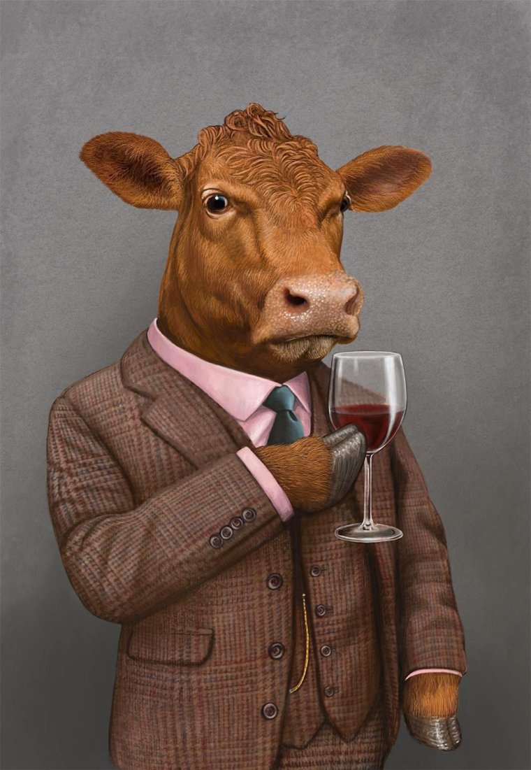 Смешной бычок