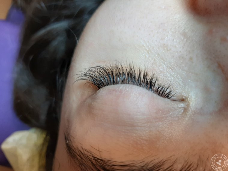 Наращивание ресниц Лисий эффект