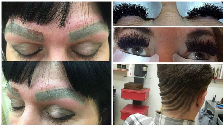 Неудачное наращивание ресниц