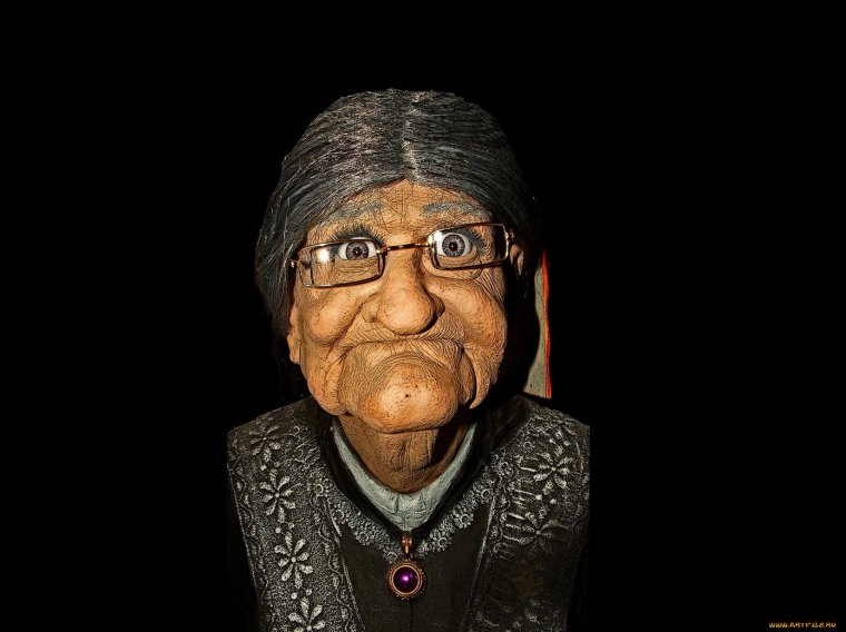 Старая бабка фото