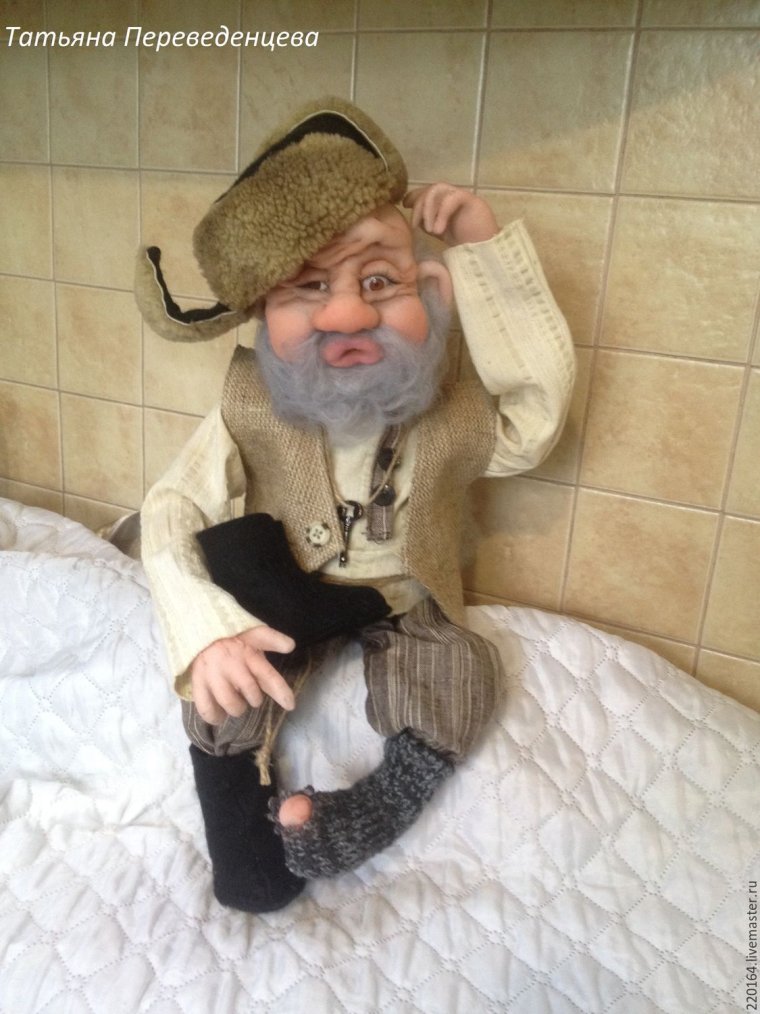 Кукла из капрона дедушка