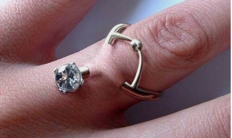 Прикольные кольца из серебра