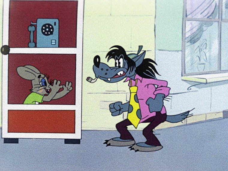 Волк из ну погоди с сигаретой вектор черно белый