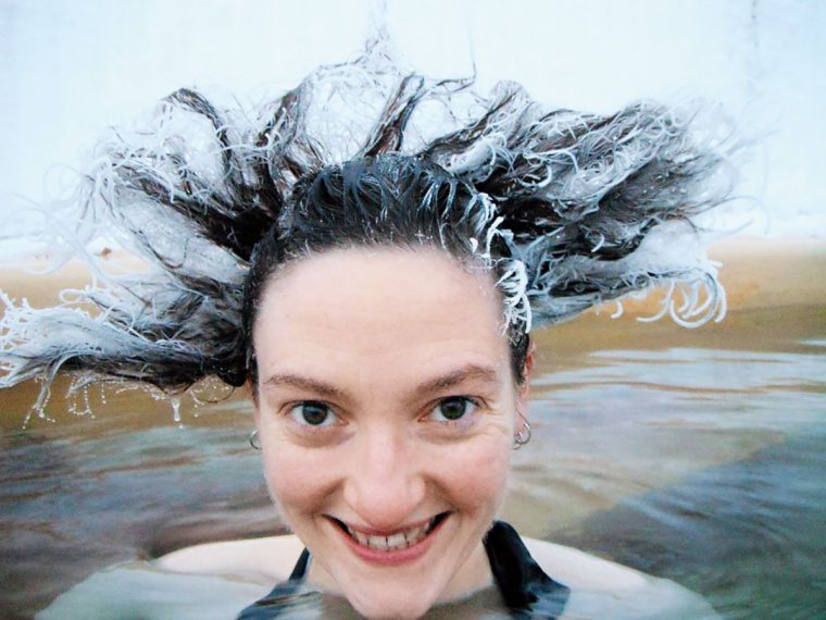 Человек в инее