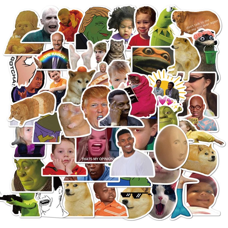 Смешные наклейки