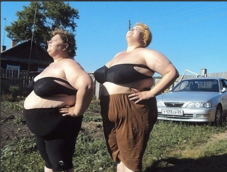 Две толстые женщины