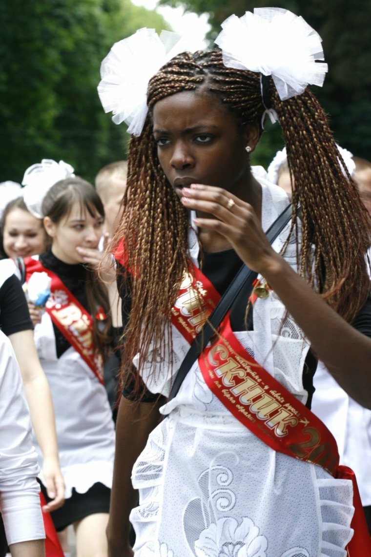 Африканские школьницы