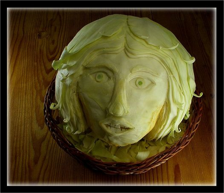 Фигурки из капусты