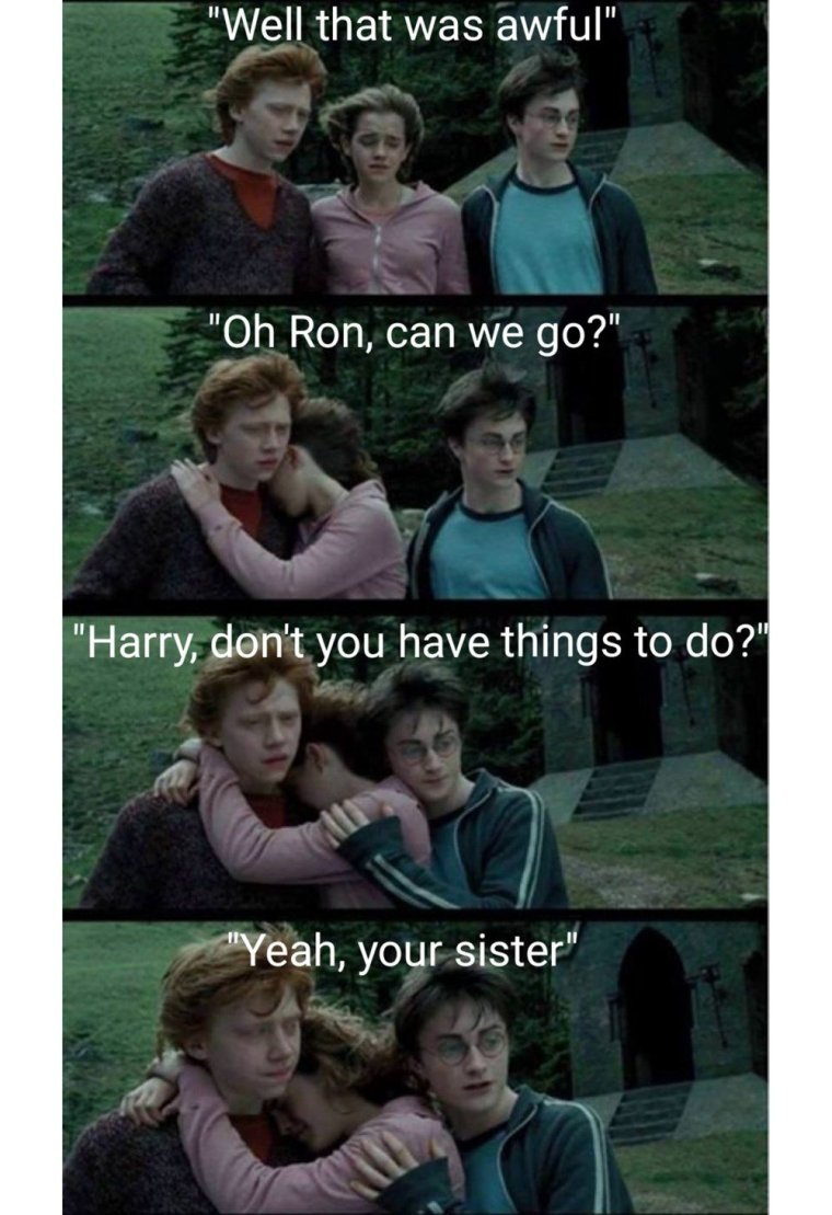 Гарри Поттер мемы Рон и Гермиона