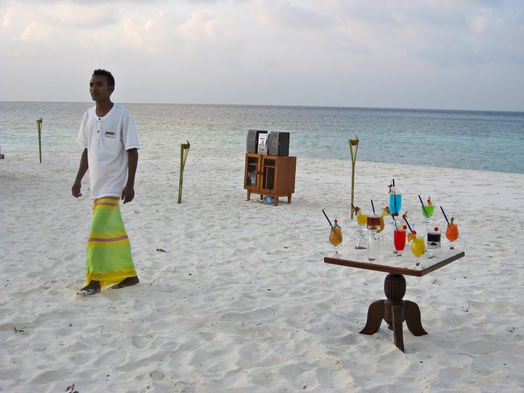 Негр на Мальдивах