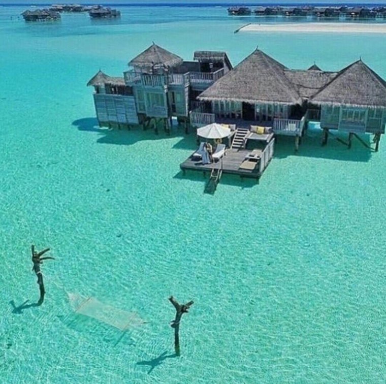 Затопленные острова на Мальдивах