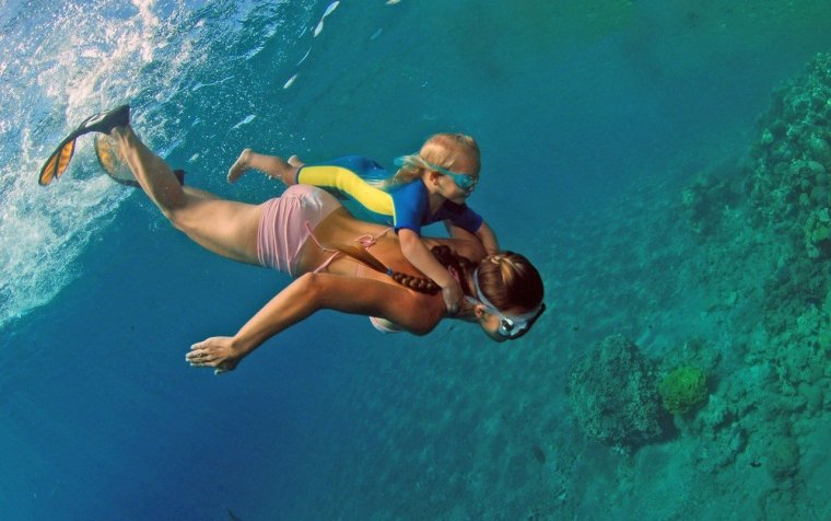 Снорклинг в бассейне