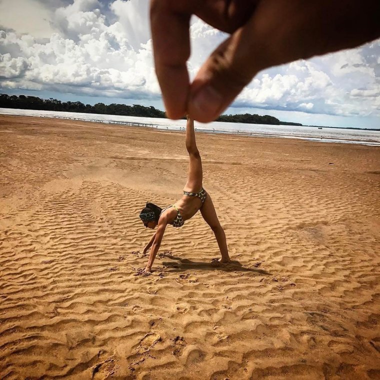 Креативная фотосессия на пляже