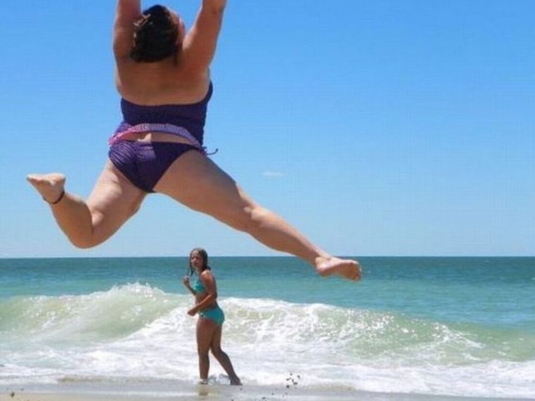 Приколы на пляже