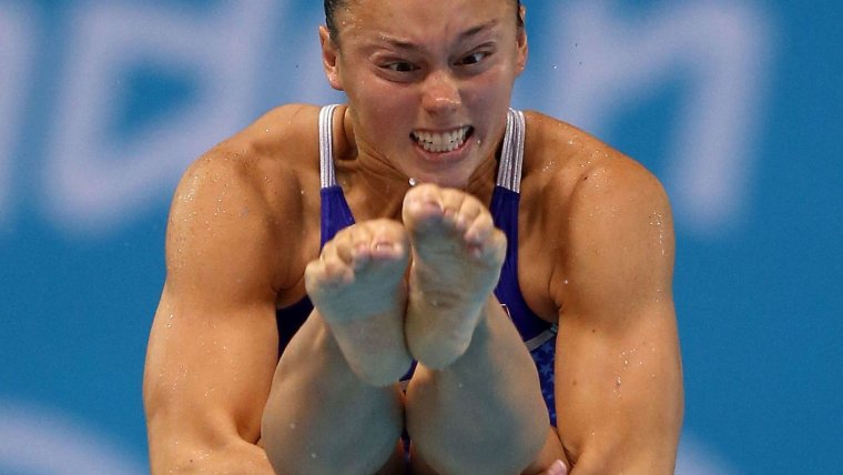 Эмоции спортсменки