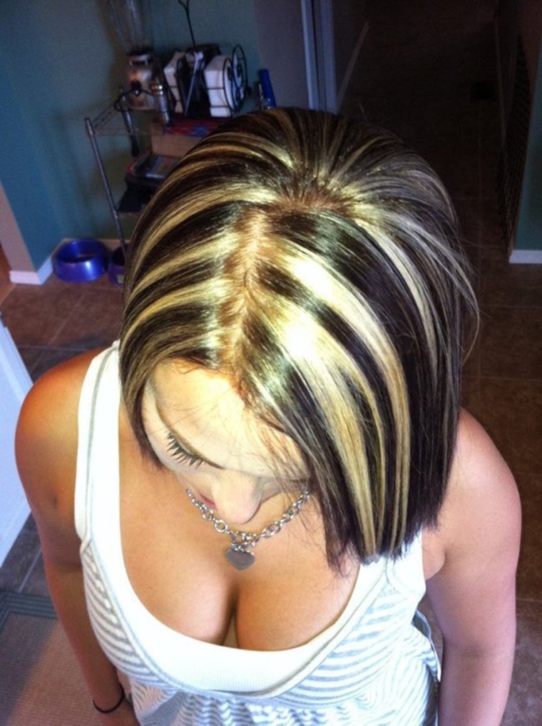 Мелирование с седыми отросшими корнями