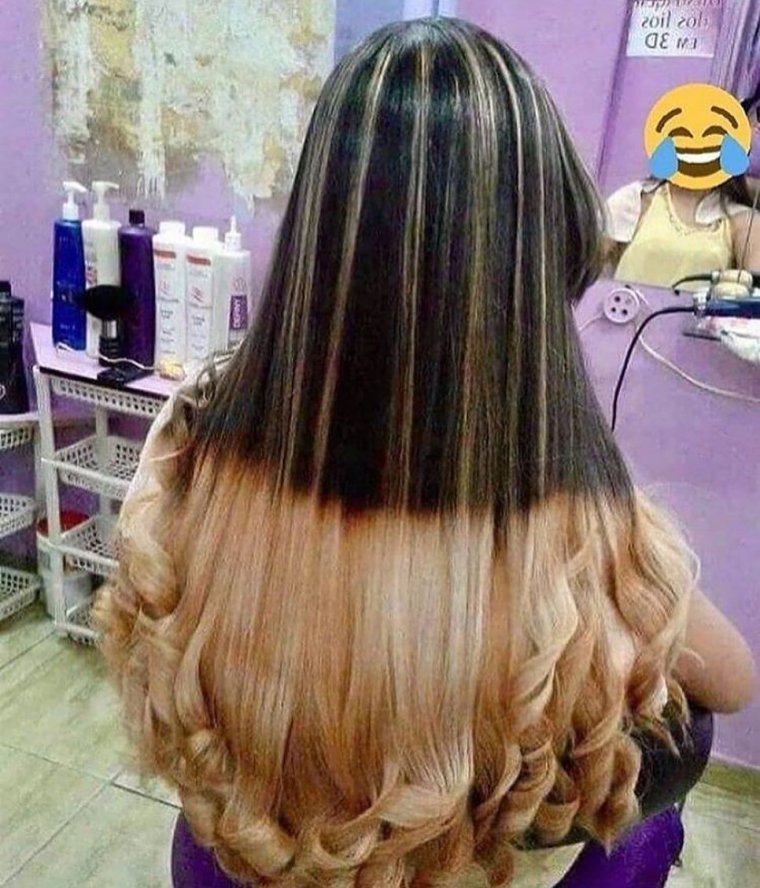 Неудачное окрашивание волос