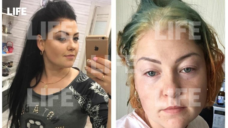 Неудачное окрашивание волос