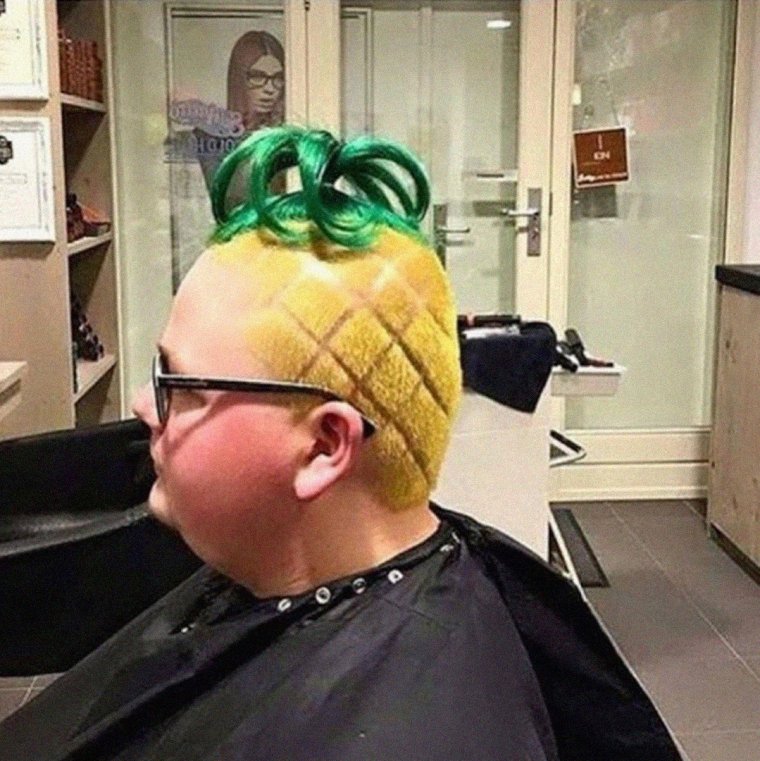 Смешная покраска волос