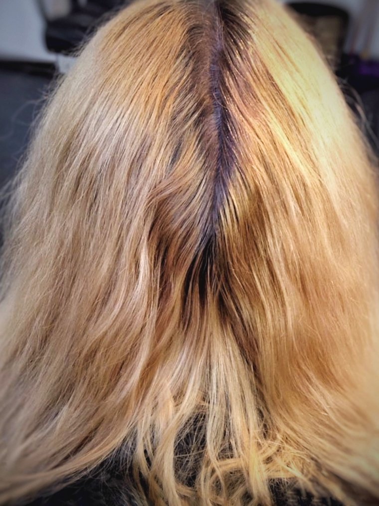 Неудачный блонд