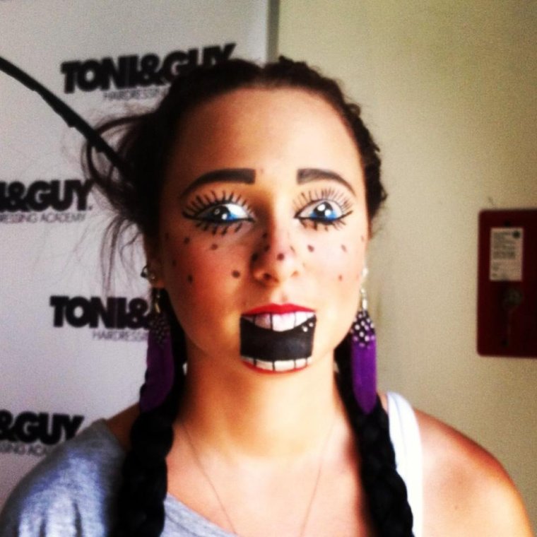 Подростковый смешной макияж прикол