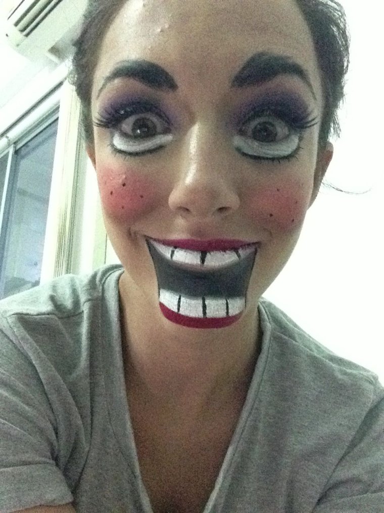 Веселый макияж на Хэллоуин