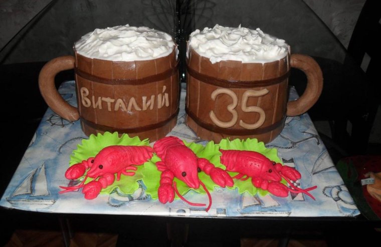 Торт мужчине на день рождения прикольный