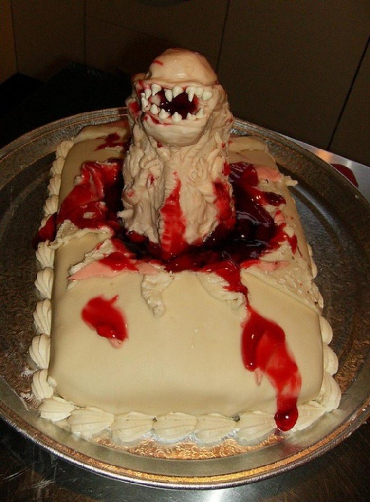 Страшный торт на день рождения