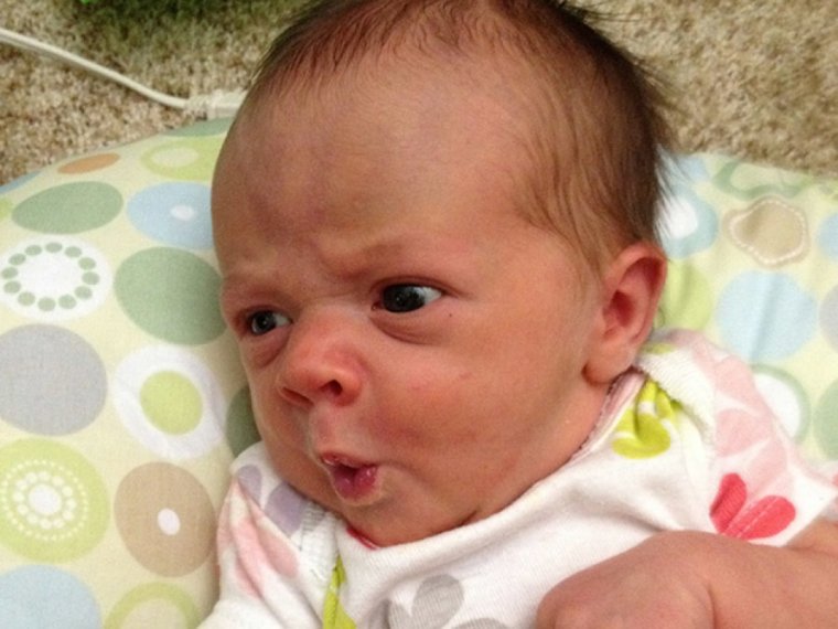 Гримасы младенцев