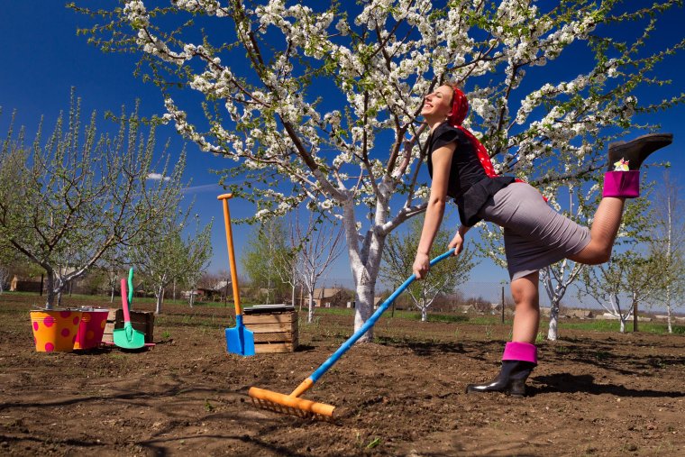 Уборка сада